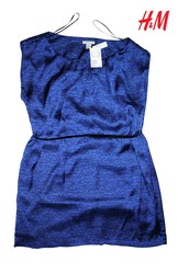 Новое женское платье H&M, полиэстер, цвет: аметист, размер 48-50