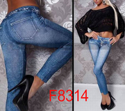 Джинсовые легинсы F8314-2000тг
