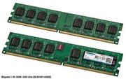 Два модуля Оперативной памяти (ОЗУ) NCP DDR2 PC2-6400 1, 5 Гб (NCPT7AUD