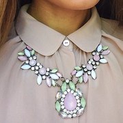 Колье серьги ожерелье на шею бижутерия 