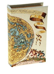 Ключница книжка шелк Карта Коперника 46364