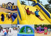 Батут детский надувной,  водный батут,  детские горки