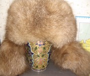 женская шапка ушанка песцовая