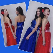 Вечернее платье в красном цвете