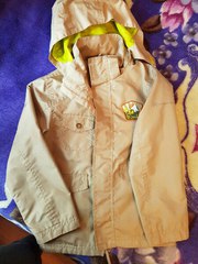 Плащ для мальчиков с капюшоном OUTVENTURE