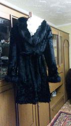 Шуба подростковая из бобрика.