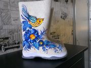 Кукморские валенки с ручной росписью
