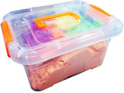 Набор кинетического песка 2кг с надувным лотком и формочками 