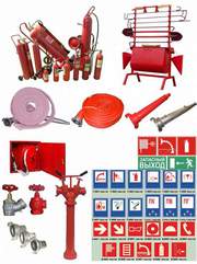 Огнетушители, рукава, стволы, щиты, ящики