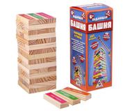 Настольная игра Дженга Падающая башня с заданиями 46809 