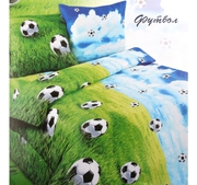 Постельное бельё детское Футбол 1, 5 спальное Бязь 46812 