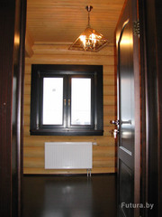 Деревянные окна.