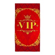 Подарочное сувенирное полотенце махровое Вип Vip 70х140 см 46977