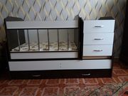 Кровать трансформер + в подарок матрац! Отличное качество! Акция!