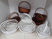 Плетенная подарочная корзина для фруктов,  шампанского,  конфет/Подарок/